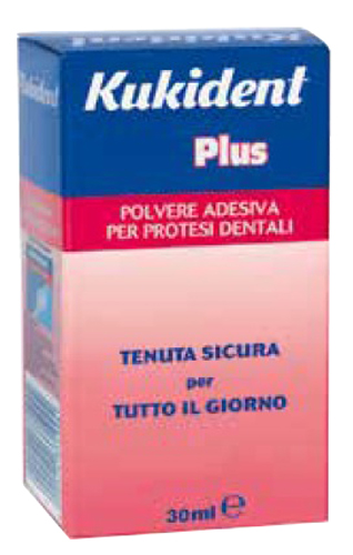 KUKIDENT PLUS POLVERE ADESIVA PER PROTESI DENTARIE 30 G - Farmacia Bartoli