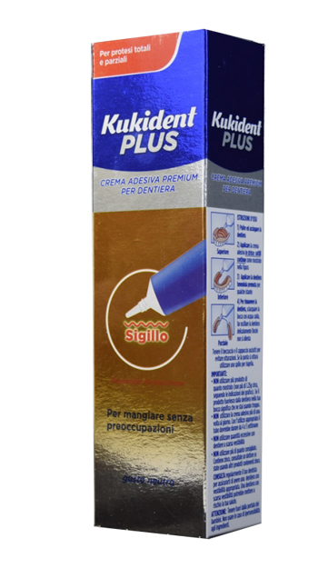 KUKIDENT SIGILLO CREMA ADESIVA PER PROTESI DENTARIE 40 G - Farmacia Bartoli