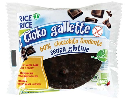 RICE&RICE CIOKO GALLETTE RICOPERTE DI CIOCCOLATO FONDENTE 33 G SENZA LIEVITO - Farmacia Bartoli