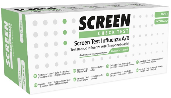 SCREEN TEST RAPIDO VIRUS INFLUENZA A/B TAMPONE NASALE/FARINGEO - Farmacia Bartoli