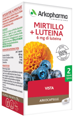 ARKO CAPSULE MIRTILLO+LUTEINA 45 CAPSULE - Farmacia Bartoli