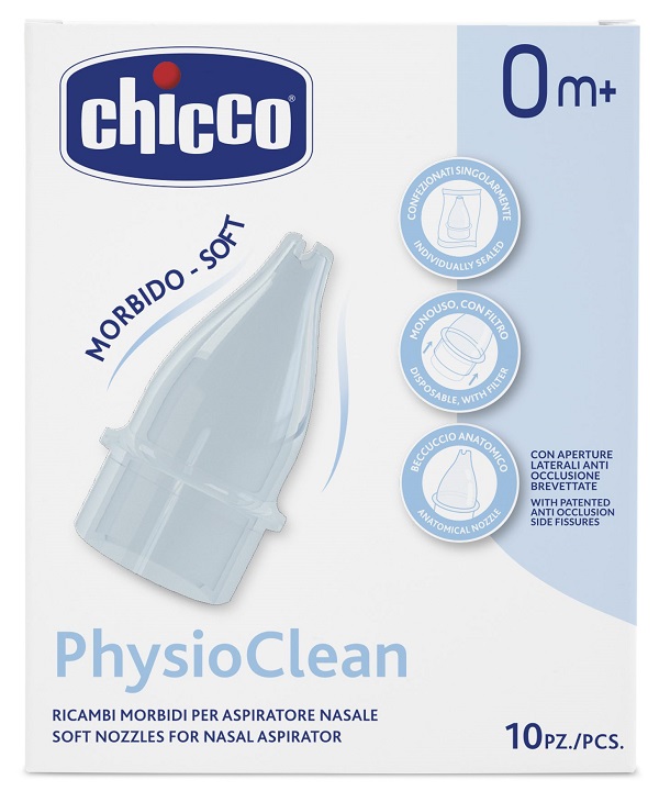RICAMBI MORBIDI PER ASPIRATORE NASALE CHICCO PHYSIOCLEAN - Farmacia Bartoli