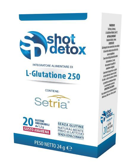 SHOT DETOX L-GLUTATIONE 250 20 STICK DA 1,2 G - Farmacia Bartoli