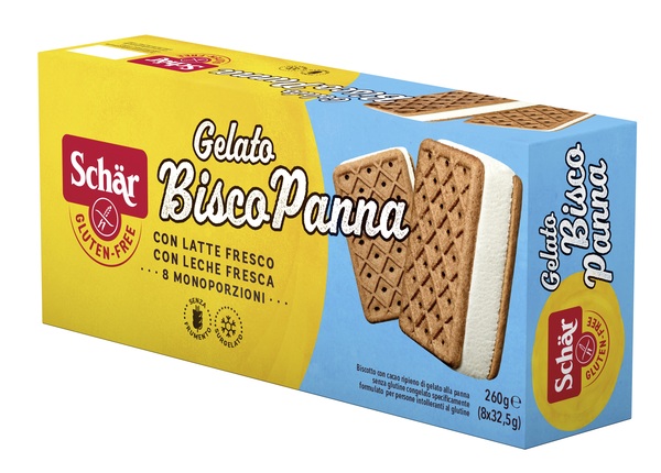 SCHAR SURGELATI GELATO BISCO PANNA CON LATTE FRESCO 8 PEZZI DA 32,5 G - Farmacia Bartoli