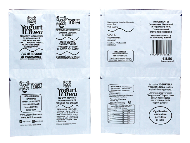 YOGURT LINEA FERMENTI LIOFILIZZATI 4 BUSTINE DA 6,5 G - Farmacia Bartoli