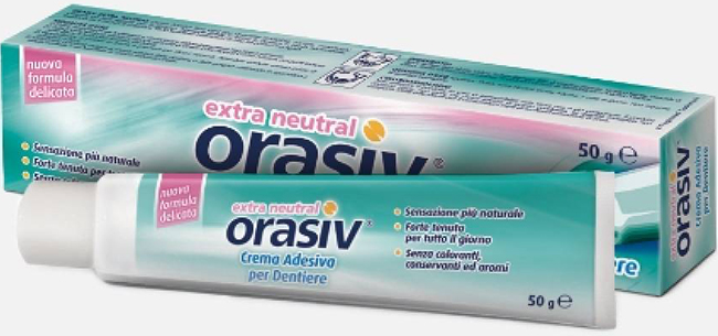 ORASIV EXTRA CREMA NEUTRAL ADESIVA PER PROTESI DENTARIA 50 G - Farmacia Bartoli