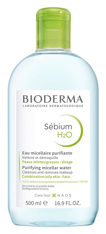 SEBIUM H2O ACQUA MICELLARE DETERGENTE PURIFICANTE 500 ML - Farmacia Bartoli