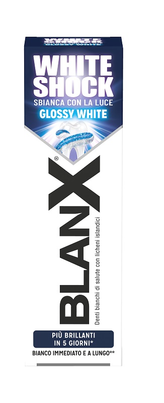 BLANX WHITE SHOCK SBIANCANTE DENTI 75 ML - Farmacia Bartoli