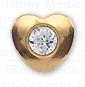 INVERNESS ORECCHINI CUORE CRYSTAL PLACCATI ORO R25C1 - Farmacia Bartoli