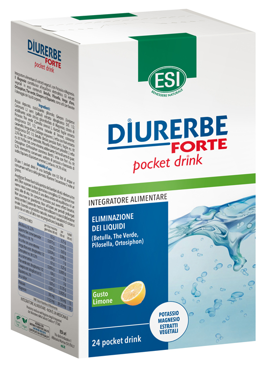 ESI DIURERBE FORTE POCKET DRINK LIMONE 24 X 20 ML - Farmacia Bartoli