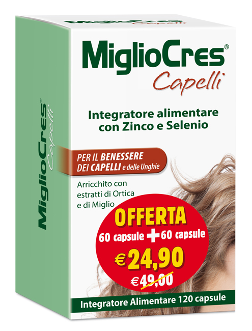 MIGLIOCRES 60+60 CAPSULE 60 G PROMOZIONE - Farmacia Bartoli