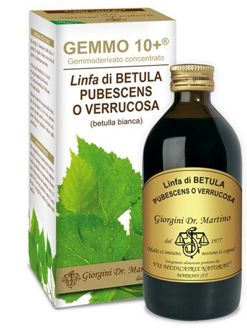 GEMMO 10+ BETULLA B LINFA 200 ML LIQUIDO ANALCOLICO - Farmacia Bartoli