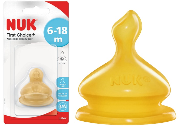 NUK FIRST CHOICE+ TETTARELLA IN LATTICE MISURA 6-18 MESI LARGE 2 PEZZI - Farmacia Bartoli