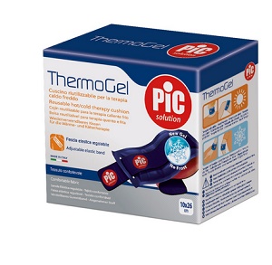 THERMOGEL CUSCINO TERAPIA CALDO FREDDO 10X26 CM CON FASCIA ELASTICA - Farmacia Bartoli
