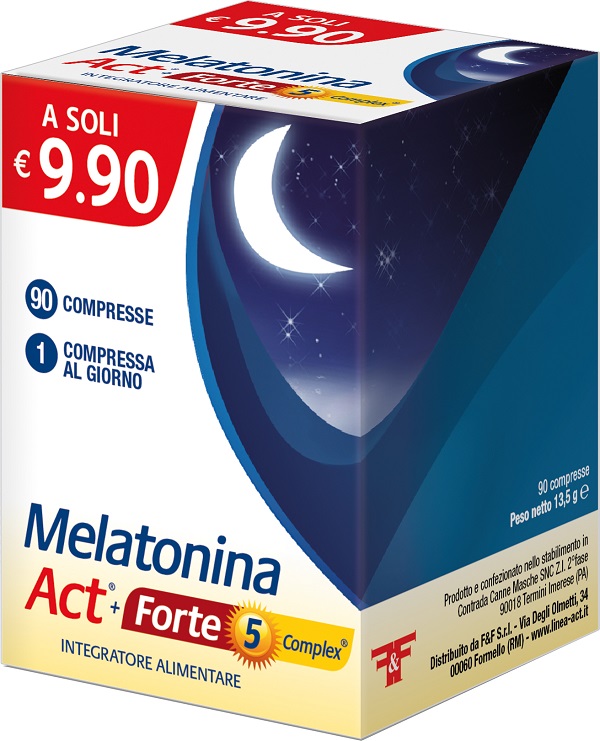 MELATONINA ACT+FORTE 5 COMPLEX 90 COMPRESSE - Farmacia Bartoli