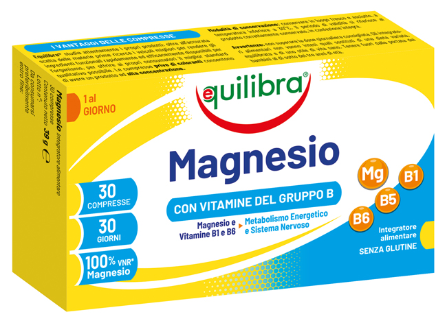 MAGNESIO CON VITAMINE GRUPPO B 30 COMPRESSE - Farmacia Bartoli