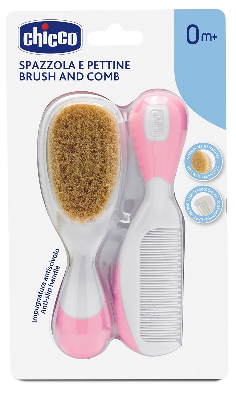 CHICCO SPAZZOLA + PETTINE ROSA - Farmacia Bartoli