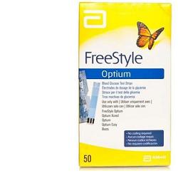 STRISCE MISURAZIONE GLICEMIA FREESTYLE OPTIUM TEST STRIPS 50 PEZZI SENZA CALIBRAZIONE - Farmacia Bartoli