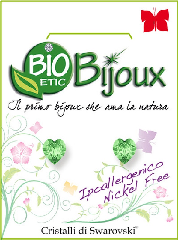 ORECCHINO CUORE 5MM PERIDOT - Farmacia Bartoli