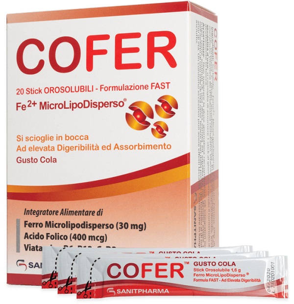 COFER 20 STICK OROSOLUBILI DA 1,6 G GUSTO COLA - Farmacia Bartoli