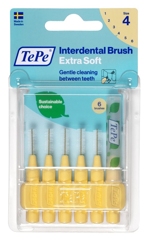 TEPE SCOVOLINO XSOFT GIALLO 0,7MM 6 PEZZI - Farmacia Bartoli