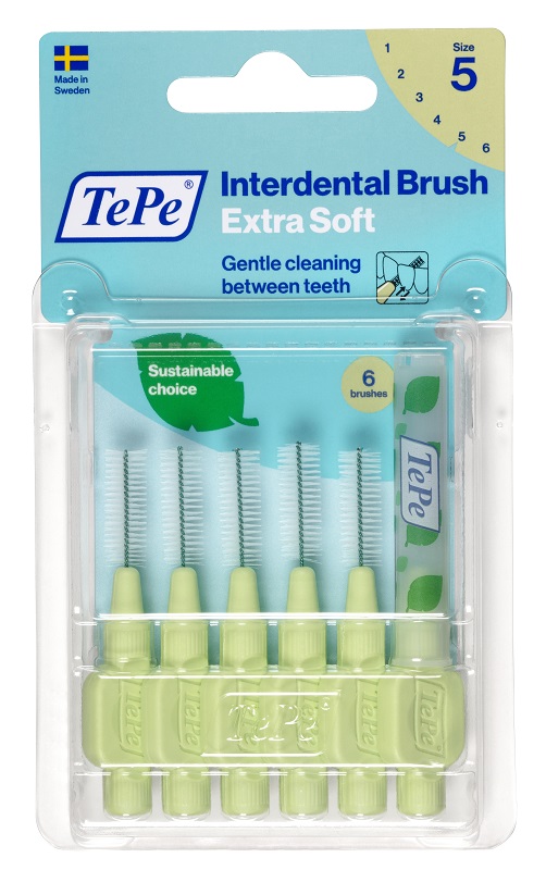 TEPE SCOVOLINO XSOFT VERDE 0,8MM 6 PEZZI - Farmacia Bartoli