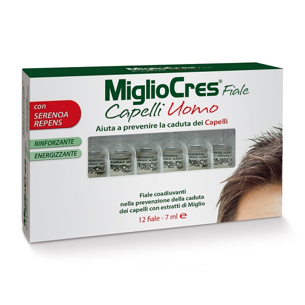 MIGLIOCRES FIALE CAPELLI UOMO 12 FIALE - Farmacia Bartoli