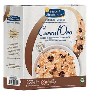 PIACERI MEDITERRANEI CEREALORO FIOCCHI RISO MAIS E CIOCCOLATO 250 G - Farmacia Bartoli