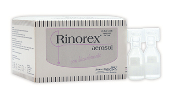 FIALA PER AEROSOL RINOREX BICARBONATO 25 FIALE 3 ML - Farmacia Bartoli