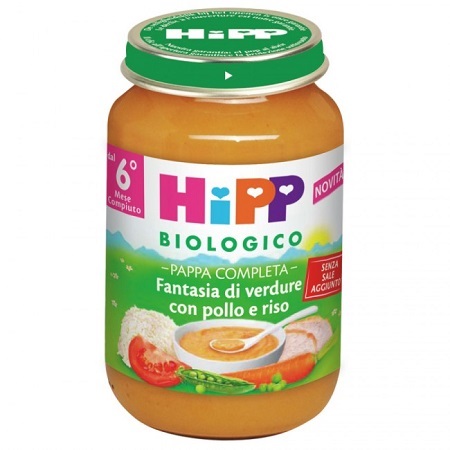 HIPP BIO PAPPA PRONTA FANTAS VERD POLLO RISO 190 G - Farmacia Bartoli