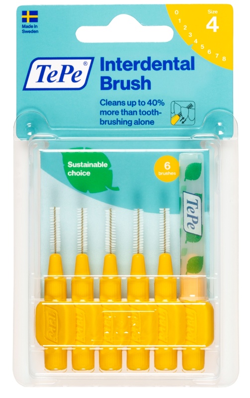 TEPE SCOVOLINO GIALLO 0,7 MM 6 PEZZI - Farmacia Bartoli