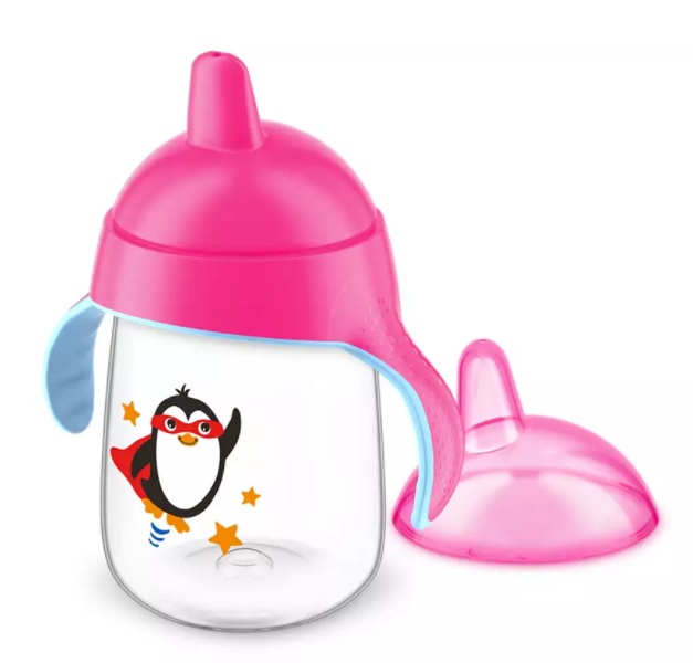 AVENT TAZZA CON BECCUCCIO DECORATA ROSA 340 ML - Farmacia Bartoli