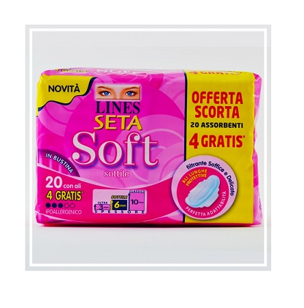 LINES SETA SOFT ALI 16+4 PEZZI - Farmacia Bartoli