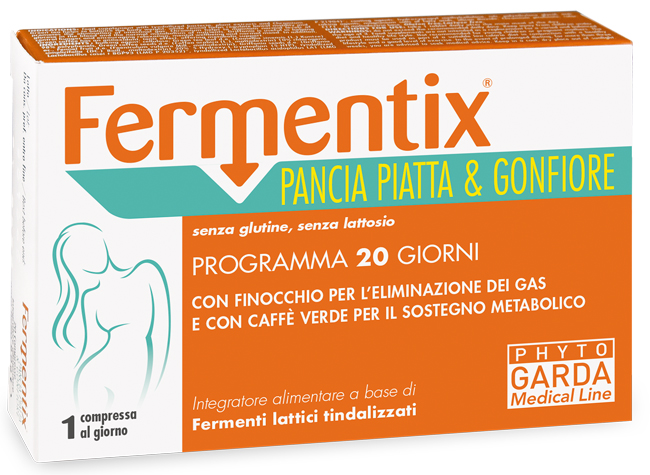 FERMENTIX PANCIA PIATTA E GONFIORE 20 COMPRESSE - Farmacia Bartoli