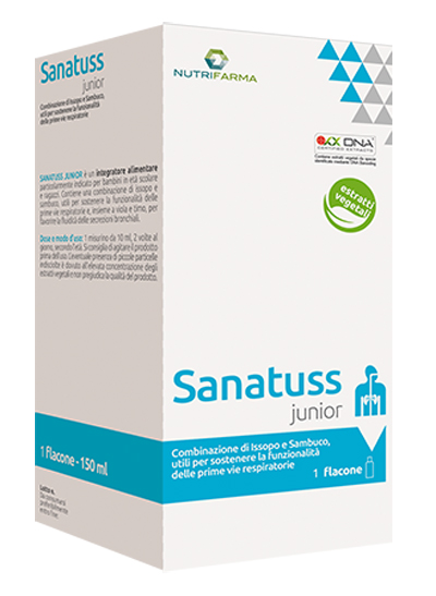 NUTRIFARMA SANATUSS JUNIOR 150 ML - Farmacia Bartoli
