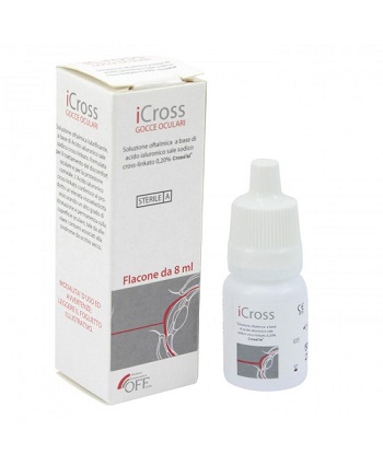 ICROSS GOCCE OCULARI SOLUZIONE OFTALMICA ACIDO IALURONICO CROSS-LINKATO 0,2% 8 ML - Farmacia Bartoli
