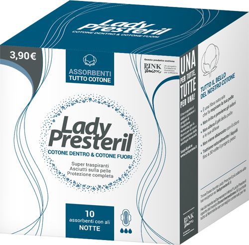 LADY PRESTERIL COTONE DENTRO & COTONE FUORI 10 ASSORBENTI CON ALI NOTTE PROMO - Farmacia Bartoli