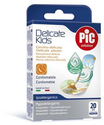CEROTTO PIC DELICATE KIDS ANTIBATTERICO 20 PEZZI - Farmacia Bartoli