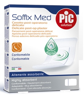 CEROTTO PIC SOFFIX MED IN TNT CON TAMPONE CENTRALE ASSORBENTE STERILE MONOUSO 30X10 CM STERILI ANTIBATTERICO 3 PEZZI - Farmacia Bartoli