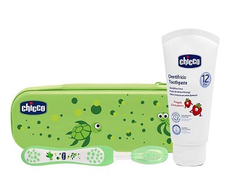 CHICCO SET DENTALE VERDE CON FLUORO - Farmacia Bartoli