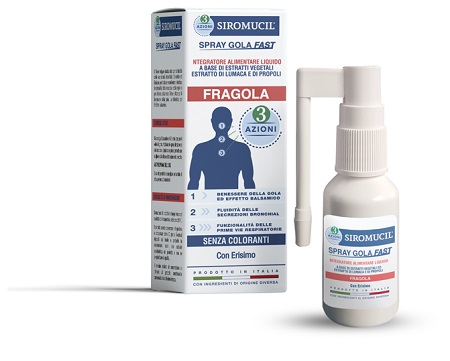SIROMUCIL 3 AZIONI SPRAY GOLA FAST 15 ML - Farmacia Bartoli