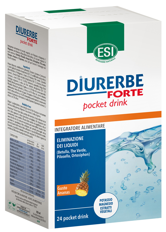 ESI DIURERBE FORTE POCKET DRINK ANANAS 24 X 20 ML - Farmacia Bartoli