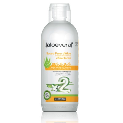 ALOEVERA2 SUCCO PURO D'ALOE DOPPIA CONCENTRAZIONE + ENERTONICI 1 LITRO - Farmacia Bartoli