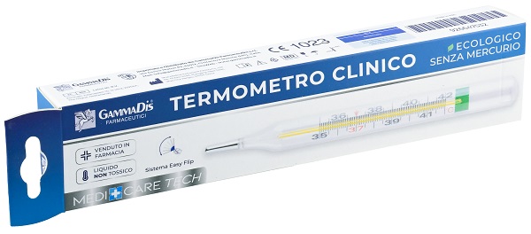 TERMOMETRO CLINICO ECOLOGICO SENZA MERCURIO 1 PEZZO MEDICARE - Farmacia Bartoli