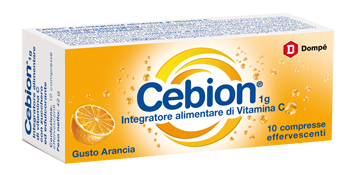 CEBION EFFERVESCENTI VITAMINA C ARANCIA 10 COMPRESSE - Farmacia Bartoli