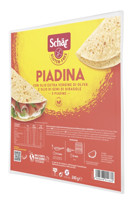 SCHAR PIADINA 3 PEZZI DA 80 G - Farmacia Bartoli