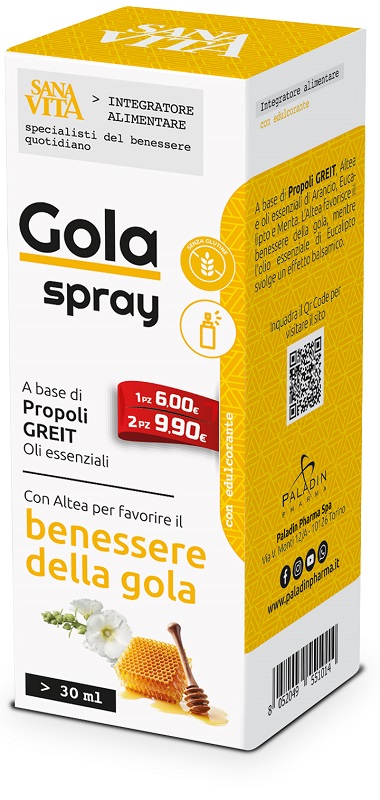 SANAVITA GOLA SPRAY 30 ML - Farmacia Bartoli