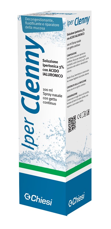 IPER CLENNY SPRAY NASALE EROGAZIONE CONTINUA SOLUZIONE IPERTONICA CON ACIDO IALURONICO 100 ML - Farmacia Bartoli