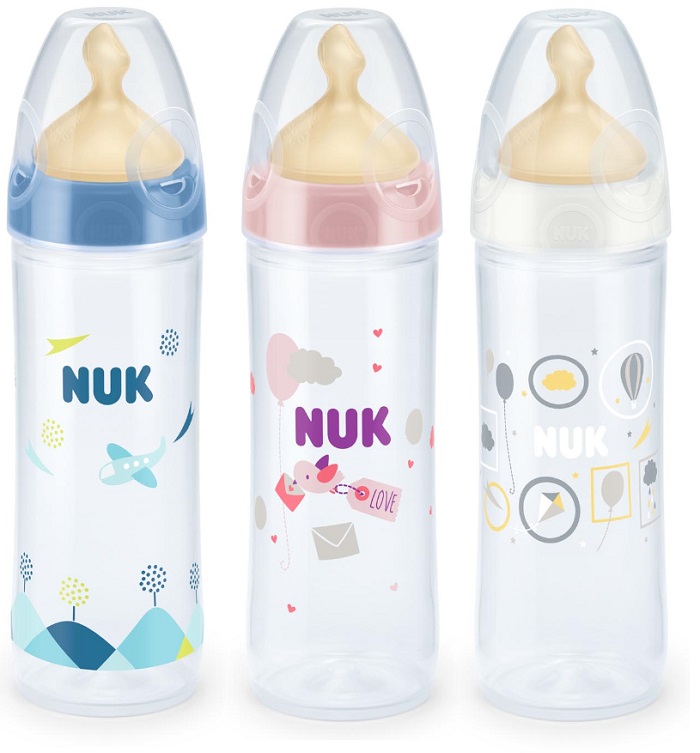 NUK BIBERON CLASSIC FIRST CHOICE+ POLIPROPILENE 250 ML TETTARELLA IN LATTICE 6-18 MESI - Farmacia Bartoli