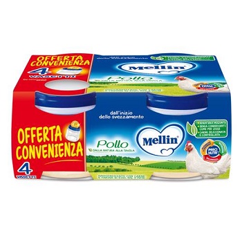 MELLIN OMOGENEIZZATO POLLO 4X80 G - Farmacia Bartoli